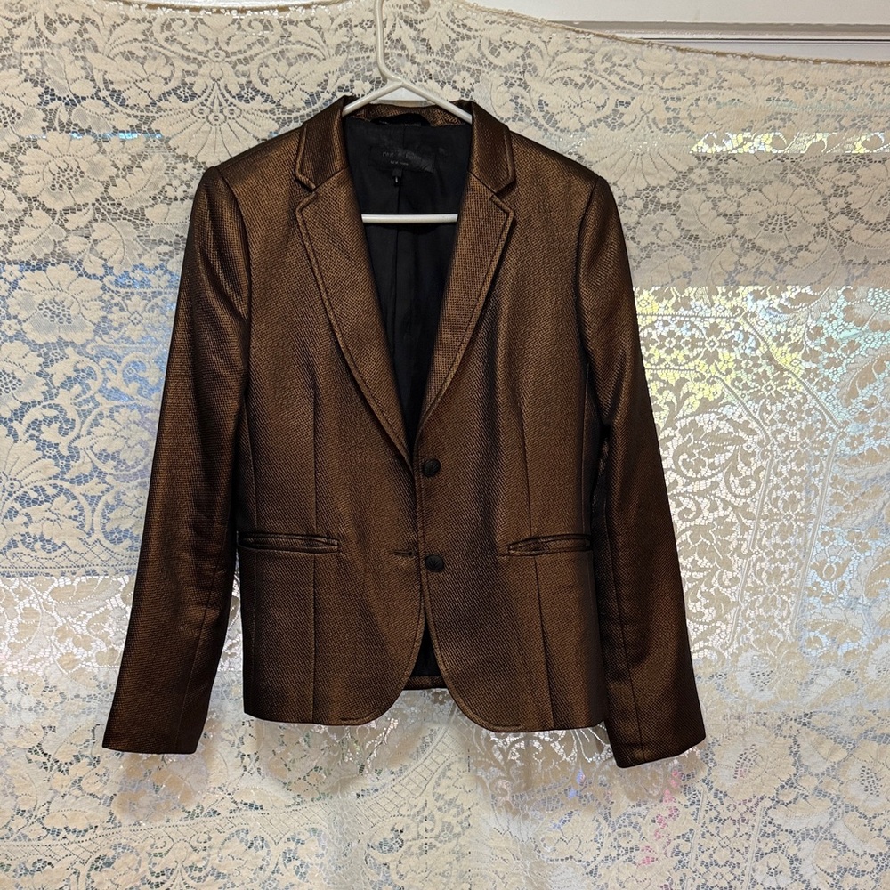 Rag & Bone Metallic Brown Blazer